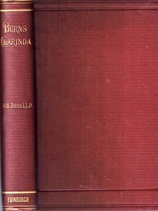 Item #72295 Burns' Clarinda: Brief Papers Concerning the Poet's Renowned Correspondent....