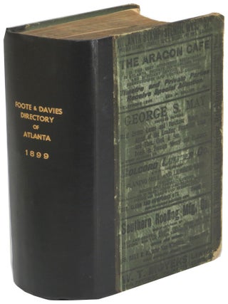 Item #72776 Foote & Davies Directory of Atlanta Volume I 1899. Foote, Davies