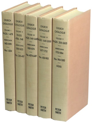 Item #72886 A Catalogue of Books Relating to the Discovery and Early History of North and South...