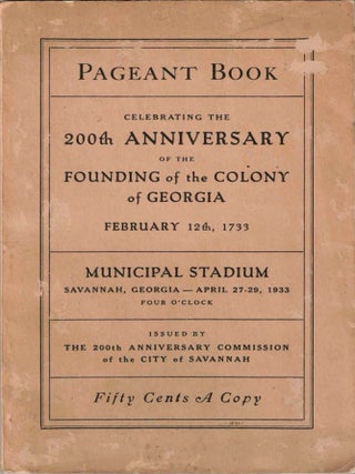 Item #73032 Pageant book celebrating the 200th anniversary of the founding of the Colony of...